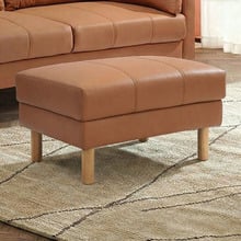 Tan Oslo Upholstered Ottoman